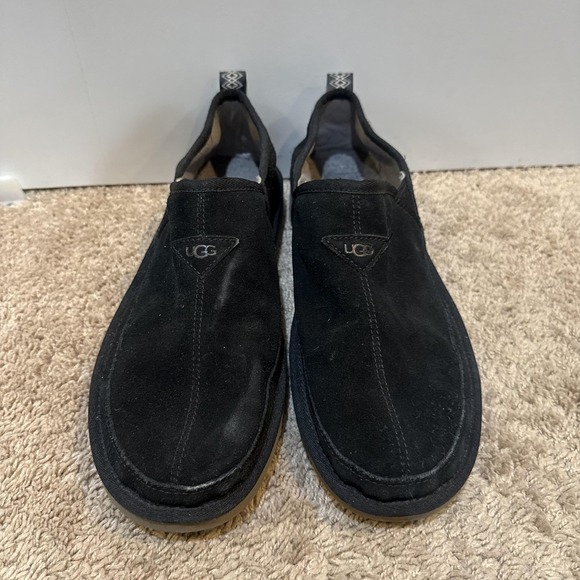UGG Shoes Mens Size 13 Black Suede Slip On Treadlite Fleece Lined Casual 1113455 main image 5